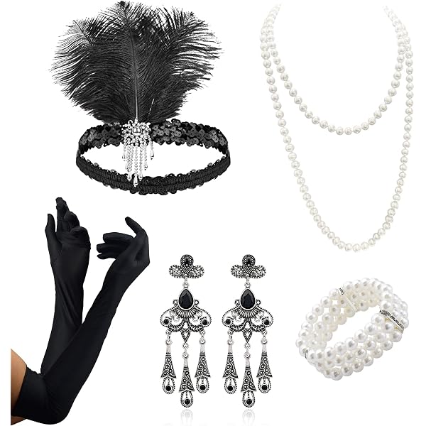 Gants En Dentelle à Plumes Sans Doigts Pour Femme - Accessoires Gothiques Cosplay Halloween