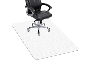 Cybstrax Office Chair Mat for Carpets, 55" x 32" Rolling Computer Chair Mat for Carpeted Floors, Thick and Sturdy Plastic Floor Mats for Office Chair on Carpet for Work & Home