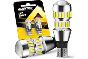 AUXITO 912 921 LED Bulbs for Backup Reverse Light Bulbs, 42-SMD 400% Brighter, 6000K White, Non-polarity 906 W16W T15 921 LED Bulb Direct Back Up Parking Light Replacement Lamp, Pack of 2