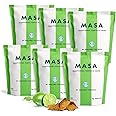 MASA Chips - Lime Flavored Tortilla Chips, Handmade Corn Chips & Crisps - Naturally Grown Yellow Corn, Grass Fed Tallow & Sea Salt Tortilla Chips - Seed-Oil Free Tortilla Chips - 6 Pack, 5 Ounce Each