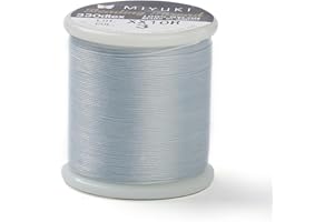 Fil en nylon résistant pour perles, fabrication de bijoux en perles de rocaille, bleu ciel clair, 49 m x 0,16 mm