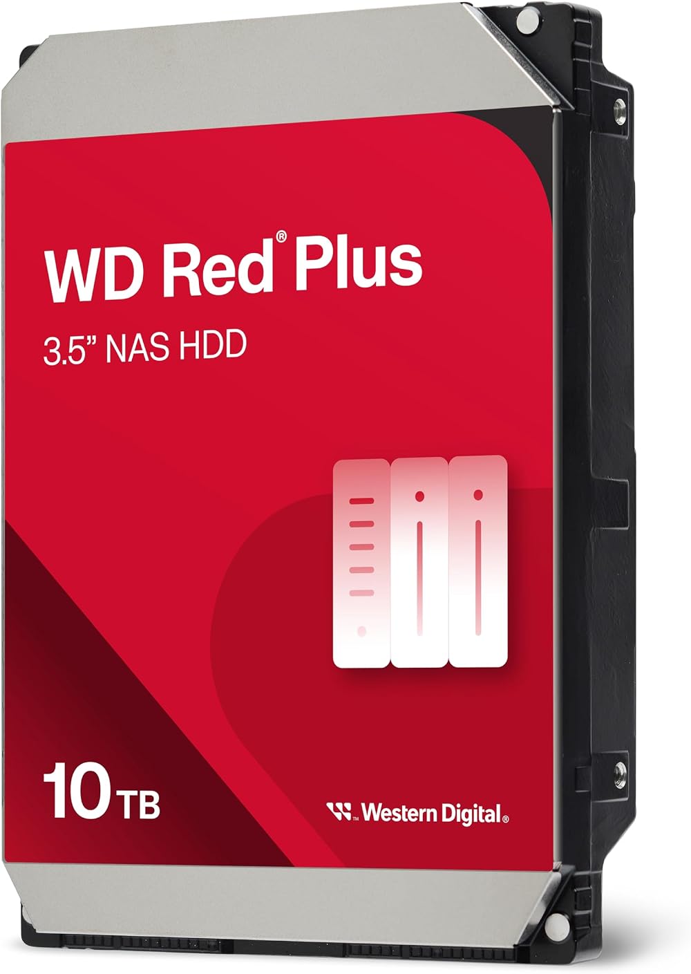 WD Red Plus 10TB NAS 3.5 Inch Internal HDD 7200 RPM SATA 6Gb/s CMR 512MB