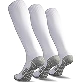 CWVLC Soccer Socks (1/3/5 pairs) Team Sport Knee High Socks for Adult Youth Kids