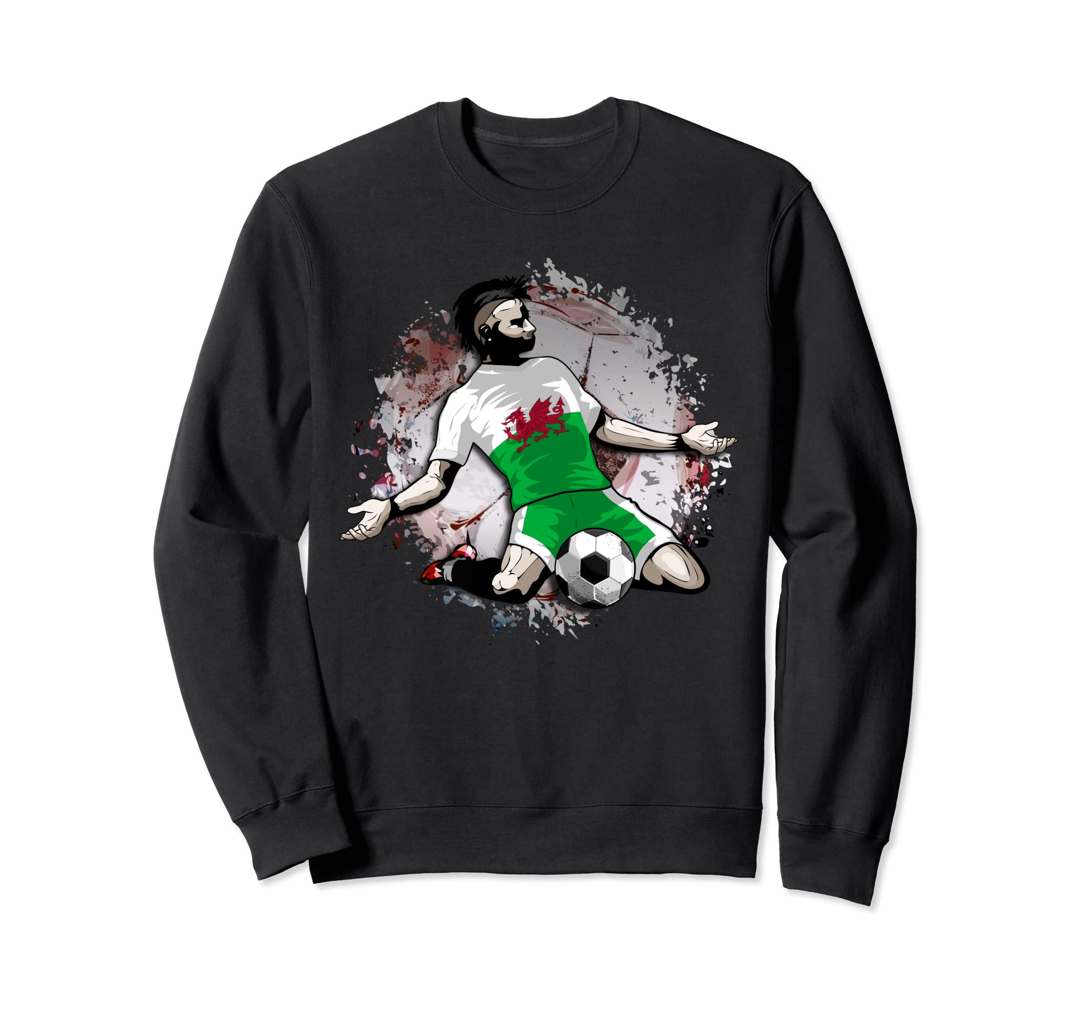 Wales Soccer Welsh National Flag Proud Football Lovers Art Sweatshirt