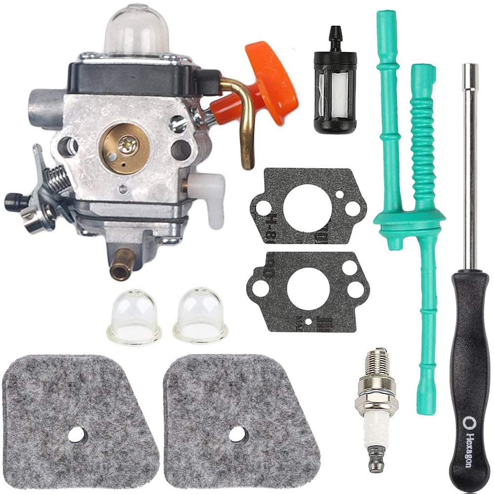 Carkio Carburetor Gasket Fuel Air Filter Spark Hex Socket Kit Compatible with Stihl FS110R FS130R FS100 KM130R FS130 FS90 KM90R KM90 FS100RX FS110 KM110R HT100 HT101