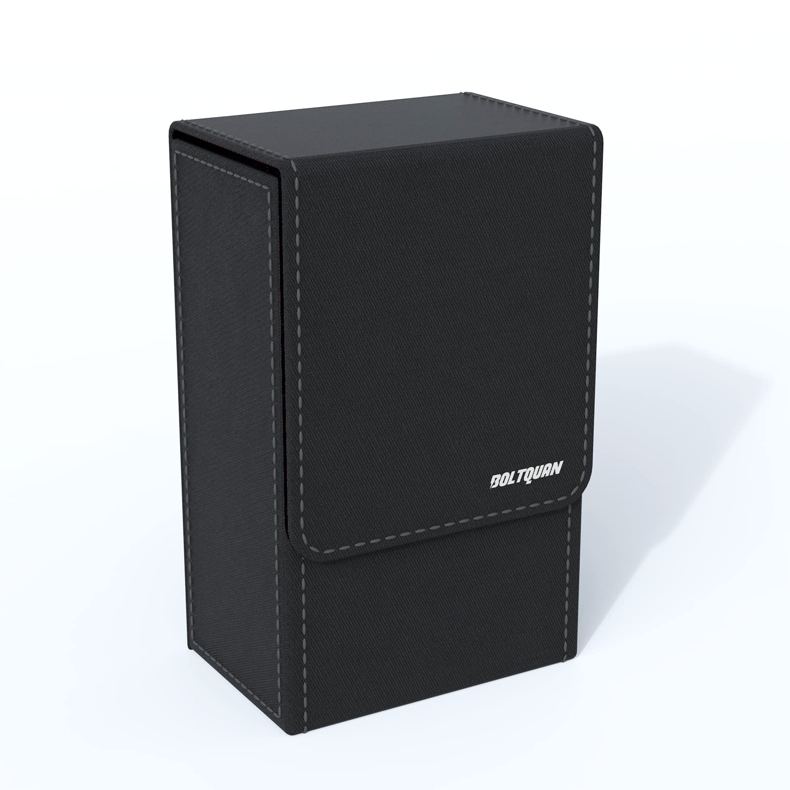 Boltquan Tarot Card Holder with Black Interior; Fold Top Tarot Card Box Case with Magnetic Lid Closure; Fits Rider Waite Tarot Card Deck; Holder Measures Standard Size 5.39 x 3.38 x 2 In (Black) — image 1