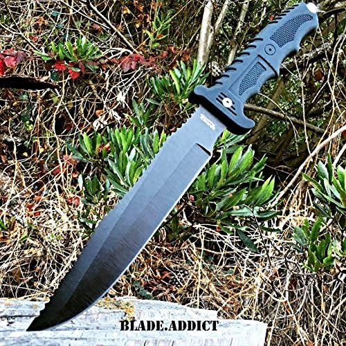 13" Fixed Blade Tactical Fishing Hunting Survival Camping Knife w/ Sheath Bowie