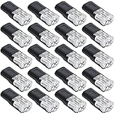 20pcs 2-Pin Low Voltage Wire Plug-in Connectors, Durable Low Voltage Quick Clip Double Wire Connector with Locking Buckle for