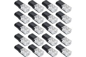 20pcs 2-Pin Low Voltage Wire Plug-in Connectors, Durable Low Voltage Quick Clip Double Wire Connector with Locking Buckle for