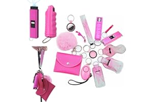 BATUMEYE Gift Set for Woman with Pom Pom Ball,Lip Balm Lanyard,Card Holder, Whistle,Travel Bottle Holder,BottleOpen