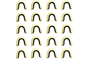 20Pack Bow String Nocking Points Bowstring Nock Point Accessories, Brass Nocks for Recurve and Compound Bow, Black