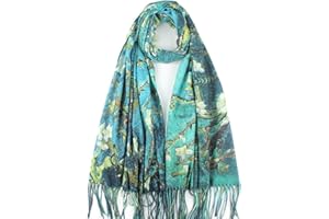 Umjetnost Soft Cashmere Feel Scarf For Women Winter Warm Scarves Large Shawl Wrap Monet Van Gogh Art Print