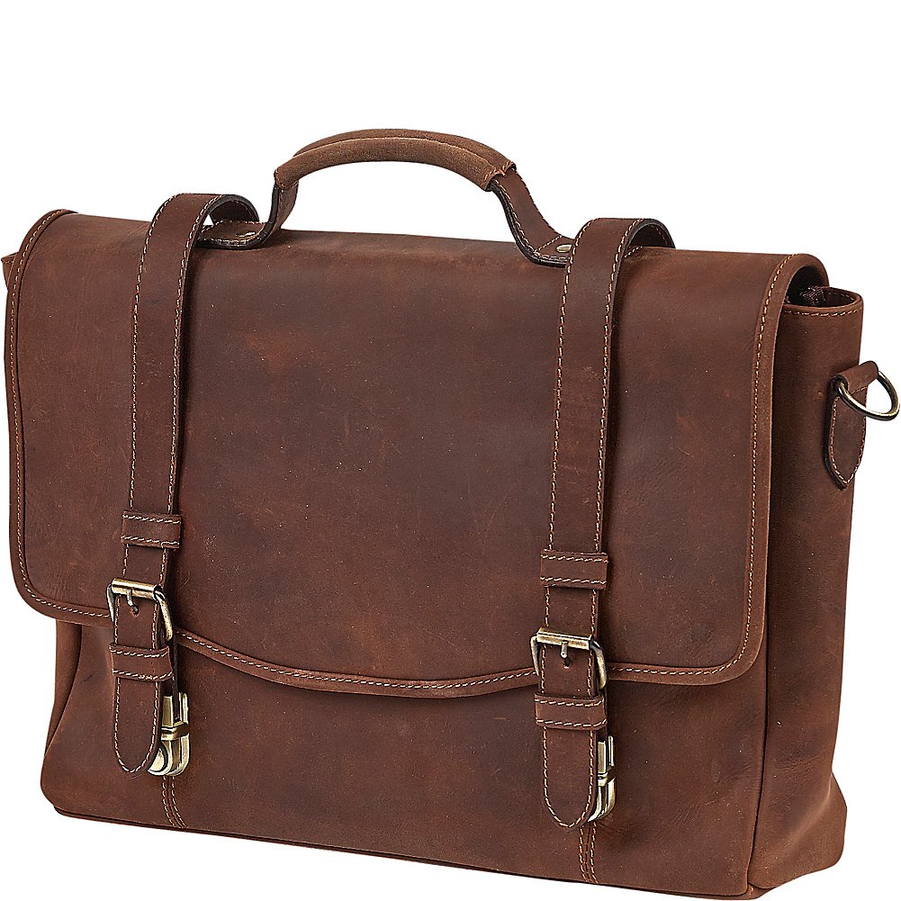 Claire Chase Rustic Messenger - Bolso bandolera para ordenador portátil, color marrón rústico