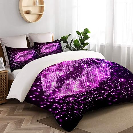 Amazon Pnejoef 寝具カバーセット 布団カバー セミダブル 4点セット ベクトル唇イラスト簡単編集可能 肌触り柔らかい生地 掛布団カバー ボックスシーツ 枕カバー 2 夏掛け布団カバー 寝具カバーセット オンライン通販