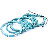 OXUNGALIZ 5Pcs Healing Crystal Bracelet for Women Men, Handmade Adjustable Gemstone Bracelets Beaded Reiki Energ Bracelet Set Jewelry Gifts for Women Men