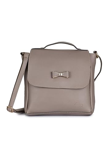 Vogue Street PU Sling Bag For Girls/Women - Khaki