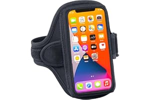 Tune Belt AB91 Cell Phone Armband Holder Case for iPhone 11/12/13/14/15, 12/13/14/15 Pro, 11 Pro Max, XS Max, XR, Galaxy S21/