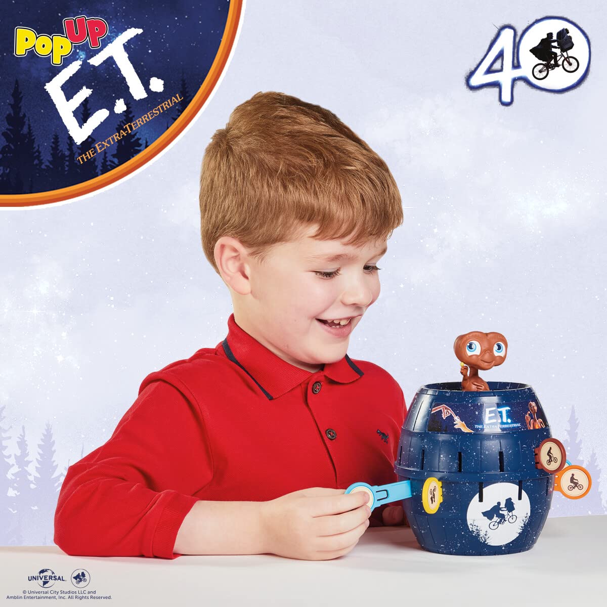 TOMY Pop Up E.T. Kids Game - Preschool and Kids Games for Family Game Night - Winter Break Activities and E.T. Toys - Girls and Boys Games - 2-4 Players - Ages 4 Years and Up