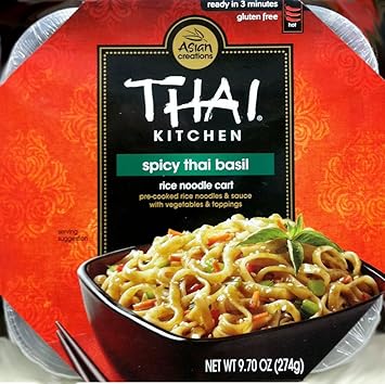 Amazon Com Thai Kitchen Gluten Free Spicy Thai Basil Rice Noodle