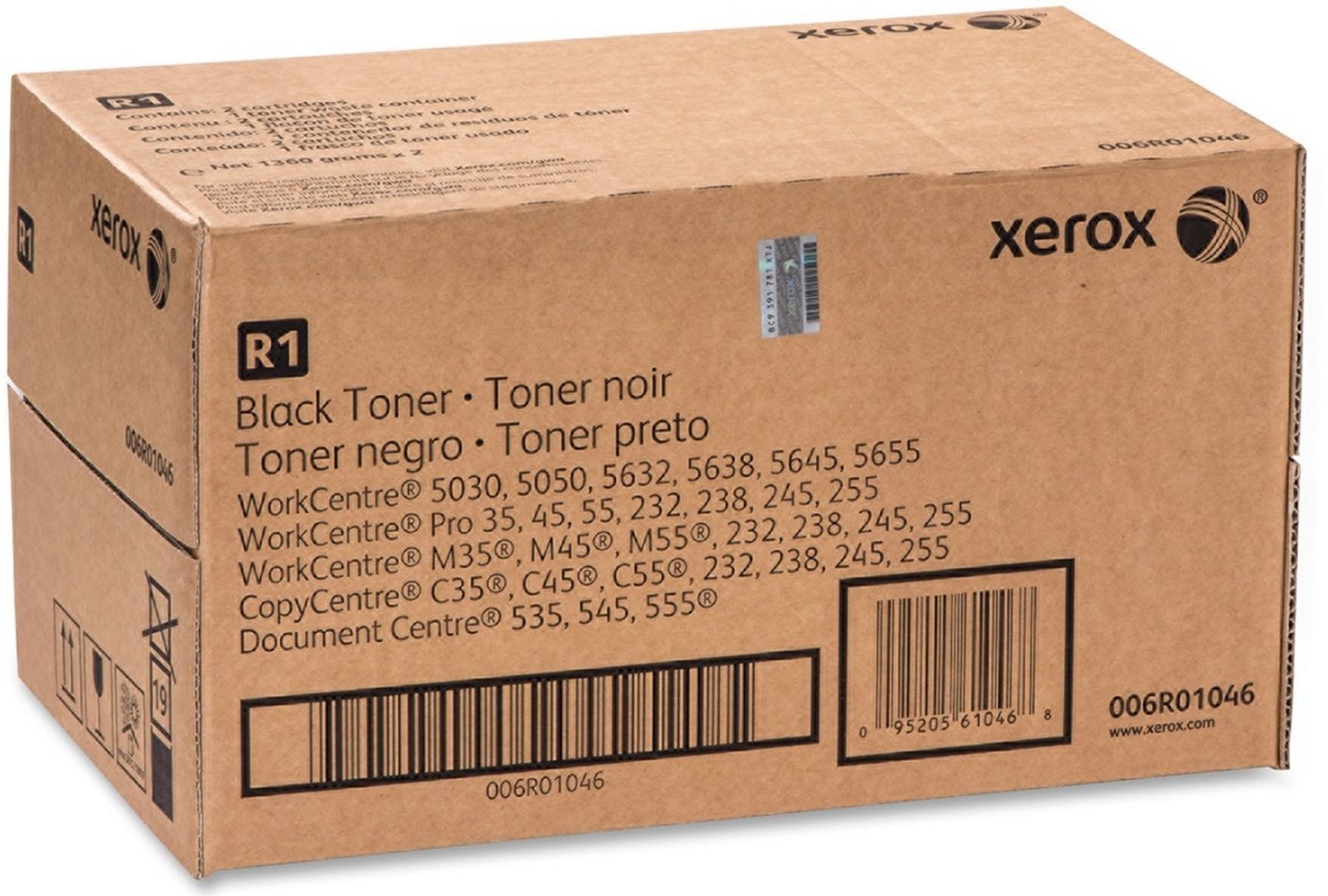 Xerox 6R1046 Toner Cartridge (Black,2-Pack)