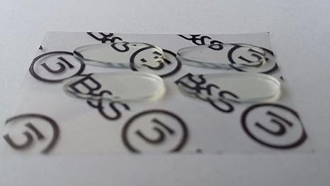 1 Paar Polsterung Silikon Nasenpads zum Aufkleben Brille 4 Größen (0748) 13 mm