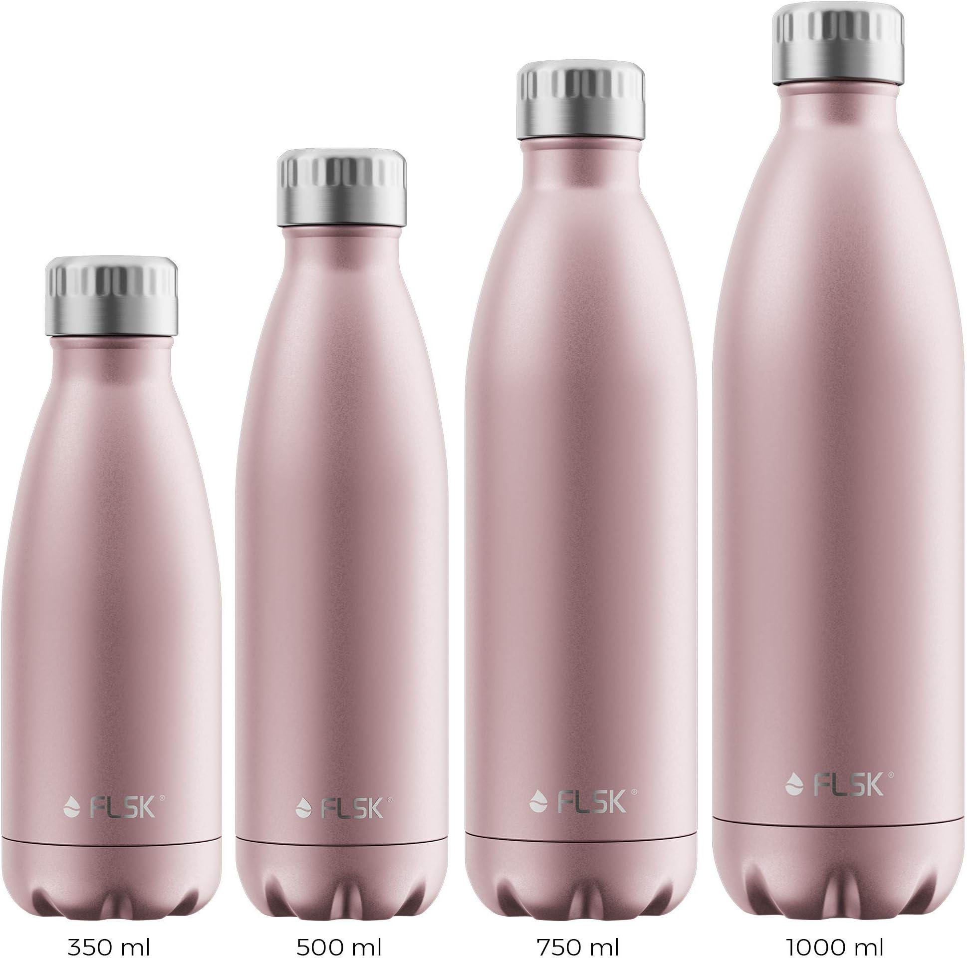 FLSK Drinking Bottle Thermos Flask | made of Stainless Steel | insulating Vacuum Flask keeps 18 h hot, 24 h cold
