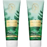 Bath &amp; Body Works Eucalyptus Spearmint Aromatherapy Body Cream, Ultimate Hydration Moisturizer for Stress Relief with Shea Butter &amp; Hyaluronic Acid for Dry Skin, 8 fl oz - 2 Pack