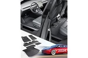 TAPTES 2024 for Tesla Model 3 Highland Floor Mats, Full Set for Tesla Model 3 All Weather Cargo Liners 2024 2025, for Model 3 Highland Accessories Front Rear Floor Liners Tray Interior (6 PCS)