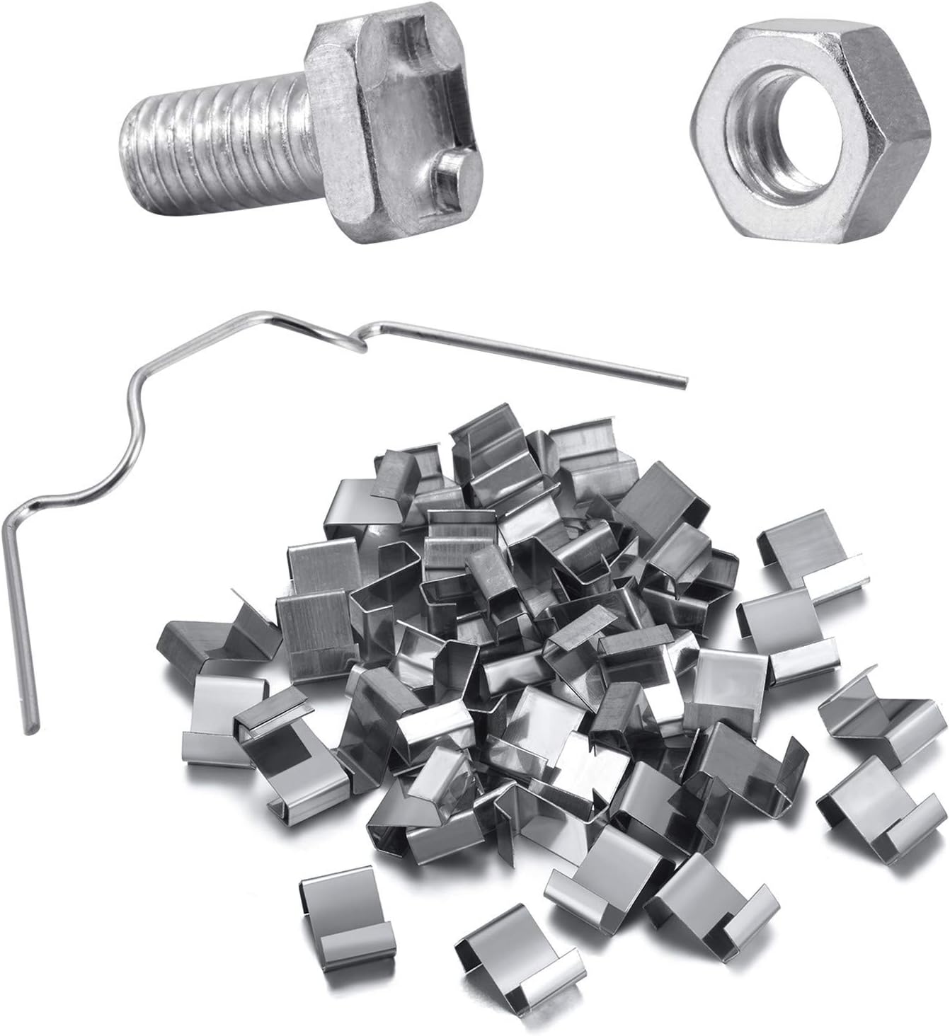 Greenhouse Repair Kit, Include 100 Piece Glazing W Wire Clip, 100 Piece