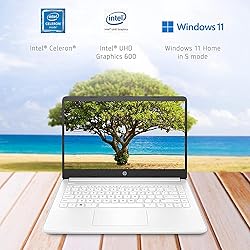 HP New 14" HD Ultral Light Thin Laptop, Quad-Core