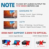 AUTOUTLET DAC Optical to 3.5mm Converter 192kHz/24bit Volume Control view 2