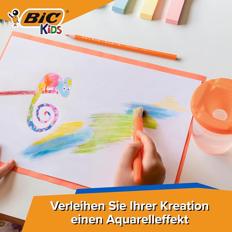 Aquacouleur Buntstifte mit Aquarell-Effekt – Leuchtende Farben, Sechskantform, Leicht Anzuspitzten, Ideal für Feine Übergänge, 24er Set