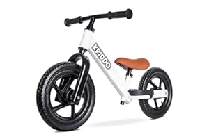 KRIDDO Balance Bike 2 Year Old, Toddler Balance Bike for Kids Aged 2-5, with DIY Colorful Stickers, Non-Slip Sporty Footrest, Racing-Style Frame, Gift for 2-4 Boys and Girls, White