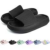 FJWYSANGU Kids Cloud Slides丨Boys Girls Bathroom Shower Sandals丨Open Toe Thick Sole Slip on Slippers丨Summer Non-slip Beach Pool Shoes