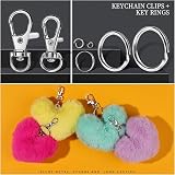 LEOBRO 265PCS Keyring Making Kit with Metal Keychains & Clasps view 3