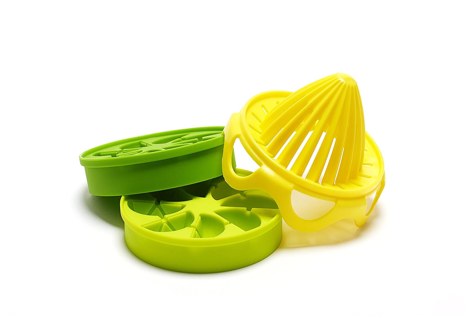 Full Circle Lemon Drops Citrus Ice Cube Infusion Set with Reamer and Silicone Trays, 3-piece Set