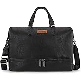 Wrangler Travel Duffel Bag Carry On Overnight Bag with Shoe Compartment Weekender Bag for Women WG253-5110BK