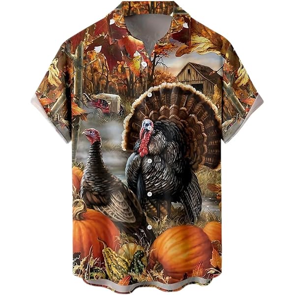 Camisas Hawaianas Con Estampado De Rayas De Tigre Naranja - Trajes De Verano Tropicales Funky - Ropa De Playa Retro Para Hombres, Negro