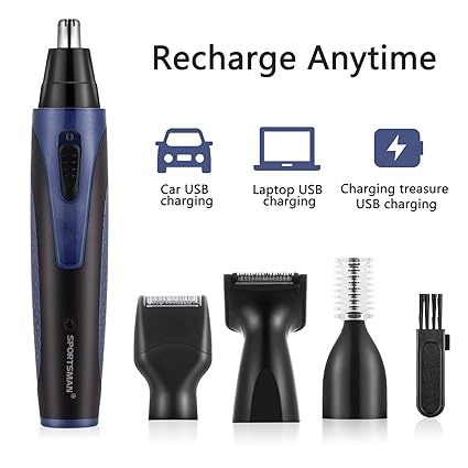 Nose Ear Hair Trimmer Newest Version Usb 4 In 1 Rechargeable