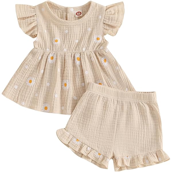 Amazon.com: iddolaka Toddler Baby Girl Solid Color Fly