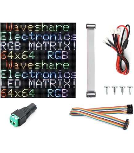 Amazon.com: RGB Full-Color LED Matrix Panel, 64x64 Pixels, 3mm