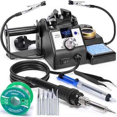 YIHUA 926LED IV 60W Soldering Station Kit with 5 Tips UK Plug 230V
