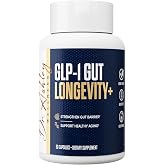 Dr. Ashley Wellness | GLP-1 Gut Longevity+ | 30 Servings | Supports Gut Barrier, Metabolic Health, Akkermansia, Botanical Polyphenols, Healthy Aging