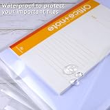 GoodtoU Clear A4 Plastic Wallets with Button Popper 36 Pack view 3
