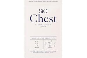 SiO Beauty ChestLift - Wrinkle-Smoothing, Medical-Grade Silicone Patches for Chest Fine Lines - Reusable Up to 10x - Cruelty-Free & Environmentally-Friendly Hydrating Beauty Patches - 1 Patch