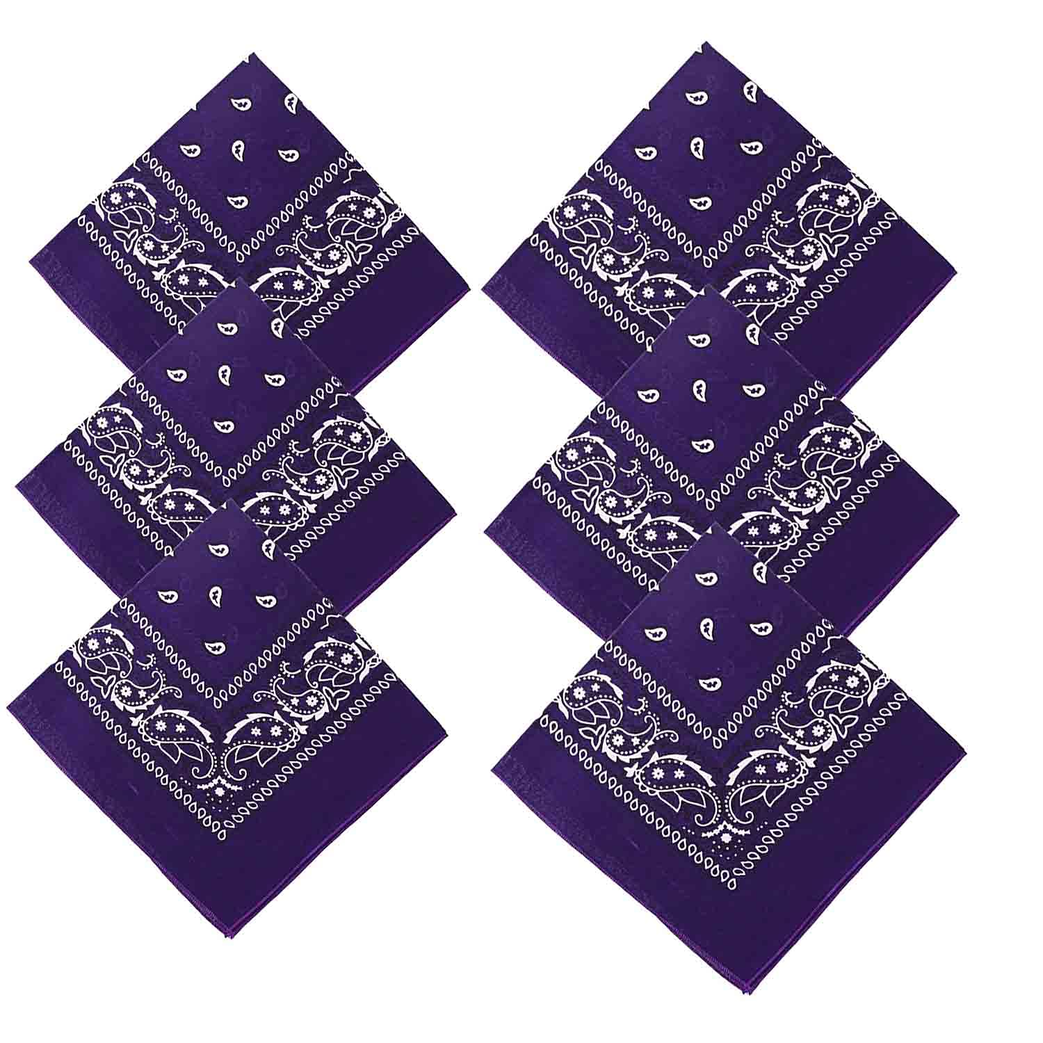 Buy Neelam Women's Cotton Bandanas (Purple) Pack Of 06 at Amazon.in
