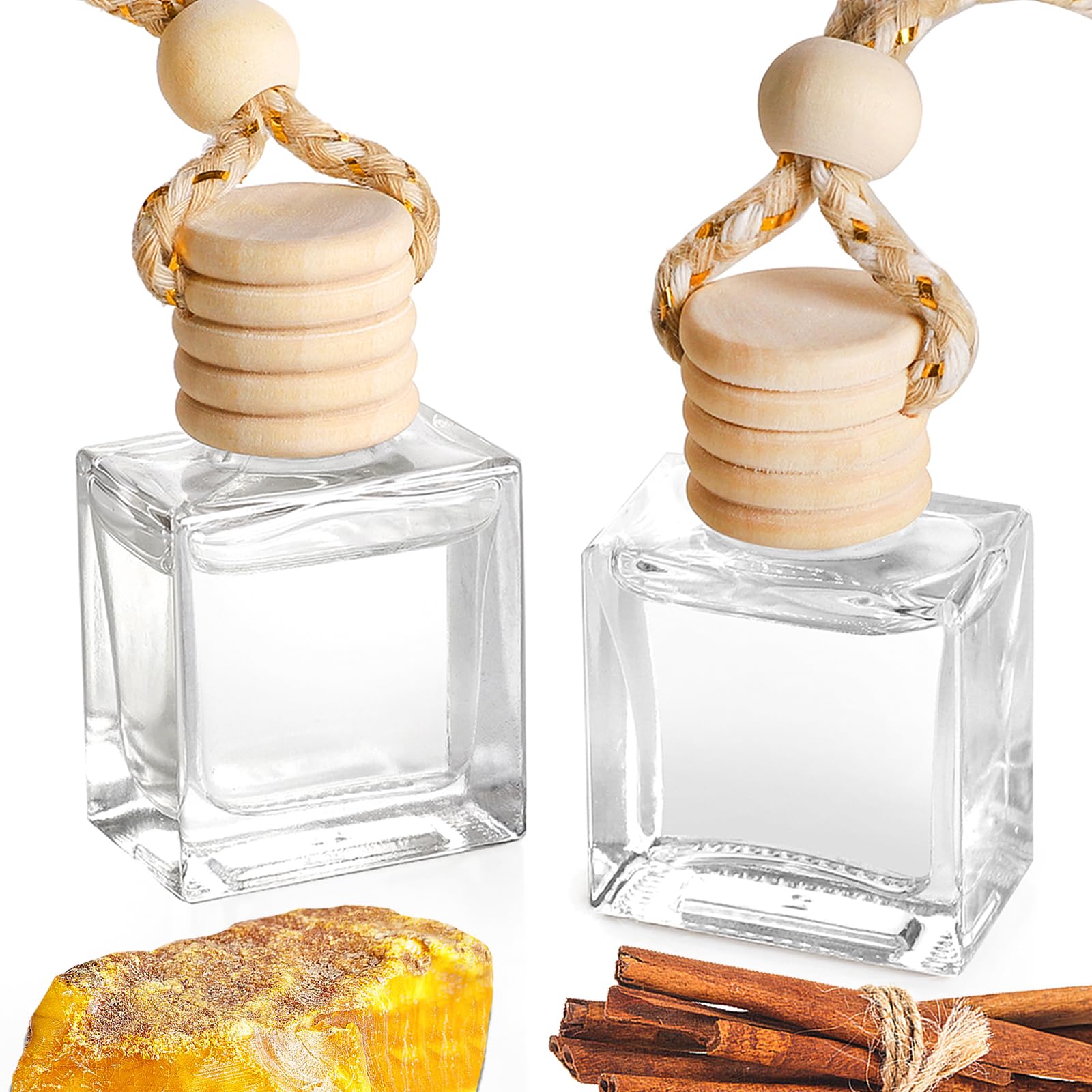 Photo 1 of 2- Pack Amber Sandalwood Car Air Freshener Hanging Long Lasting Car Scent Essential Oil Diffuser Car Perfume Inspired Fragrances for Men and Women by VUTOLLOSA