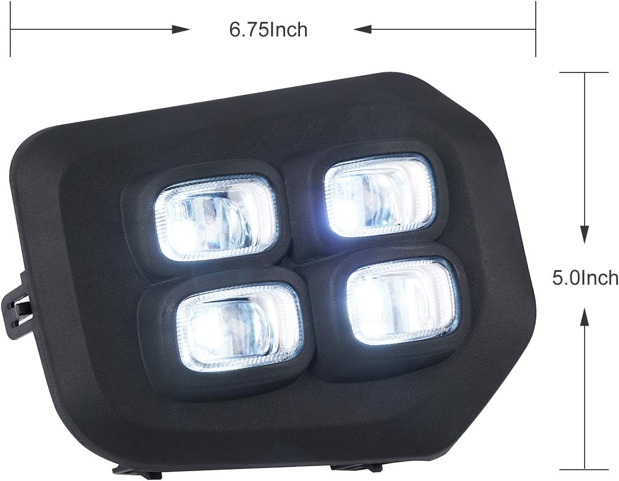 Double Color White/Amber Upgraded Tacoma LED Fog Lights Compatible with