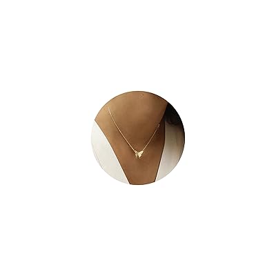 Mevecco Gold Dainty Butterfly Necklace with Cubic Morocco Ubuy