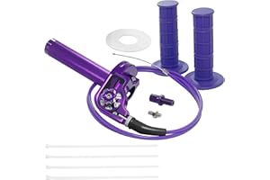 JXPANG Motorcycle Throttle Assembly,7/8" Quick Twist Throttle Grips with Throttle Cable Aluminum Alloy Universal for CRF KLX SSR TTR 110 125 150 250cc Dirt Pit Bike ATV Mini Bike